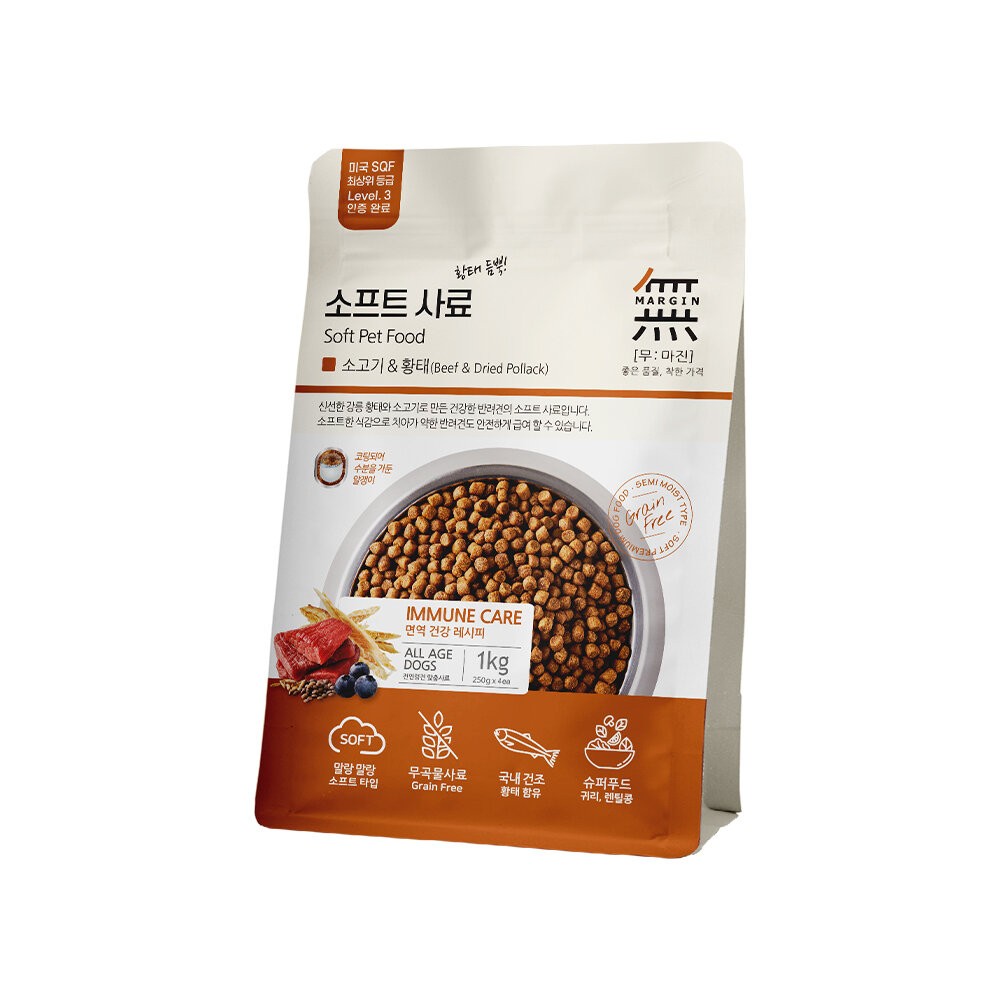 【旺生活】無in頂級無穀軟飼料 全系列 狗飼料 韓國製造 1KG/4.8KG 犬乾糧 狗主食-規格圖10
