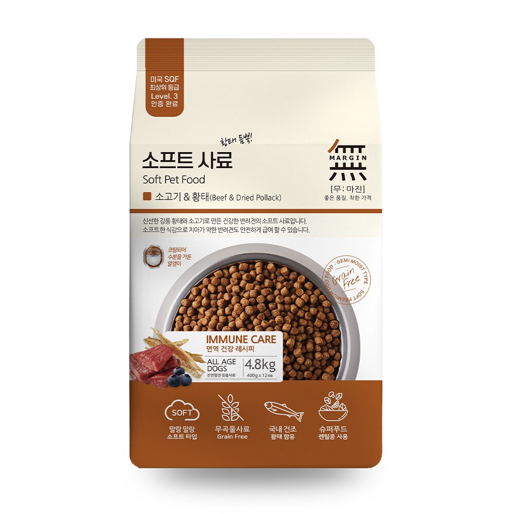 【旺生活】無in頂級無穀軟飼料 全系列 狗飼料 韓國製造 1KG/4.8KG 犬乾糧 狗主食-規格圖10