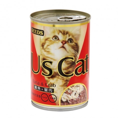 【WangLife】Us Cat愛貓餐罐400g SEEDS 貓罐頭 機能餐罐 大份量餐罐 貓餐罐-規格圖9