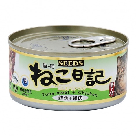 【WangLife】黃金喵喵日記營養綜合餐罐 170g 【整箱48入】聖萊西 惜時SEEDS 喵喵日記-規格圖11