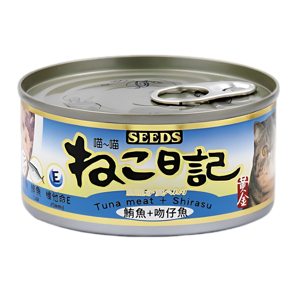 【旺生活】黃金喵喵日記營養綜合餐罐 170g 48入/箱 聖萊西 惜時SEEDS 喵喵日記 貓罐-規格圖11