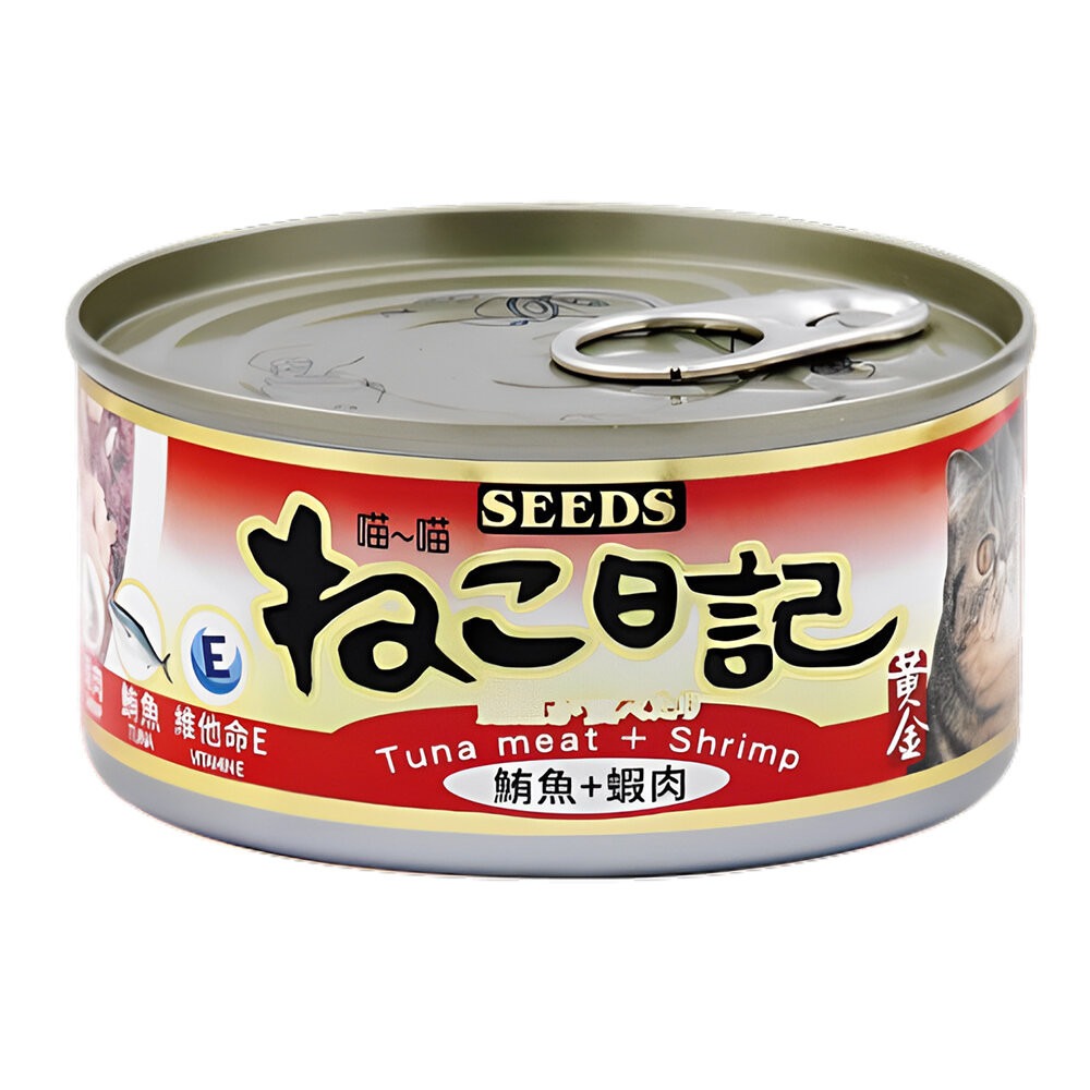 【旺生活】黃金喵喵日記營養綜合餐罐 170g 48入/箱 聖萊西 惜時SEEDS 喵喵日記 貓罐-規格圖11