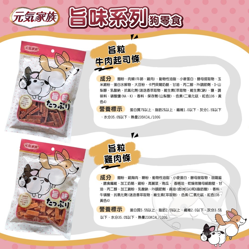 【WangLife】元氣家族 旨味系列零食 旨味零食 狗零食 犬零食 寵物零食 雞肉零食-細節圖8