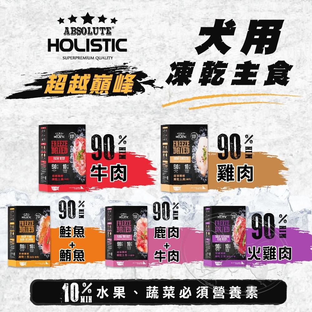 【旺生活】HOLISTIC 超越巔峰 狗飼料 凍乾主食 360G  狗主食凍乾 狗凍乾 寵物零食-細節圖5