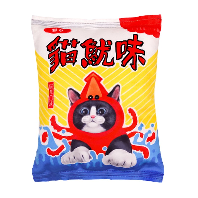 【WangLife】Eat＇s 易特廚 EATS吃 台灣味零食貓草玩具 貓魷味/貓味先/貓仔煎/喵樂果 貓抱枕-規格圖11