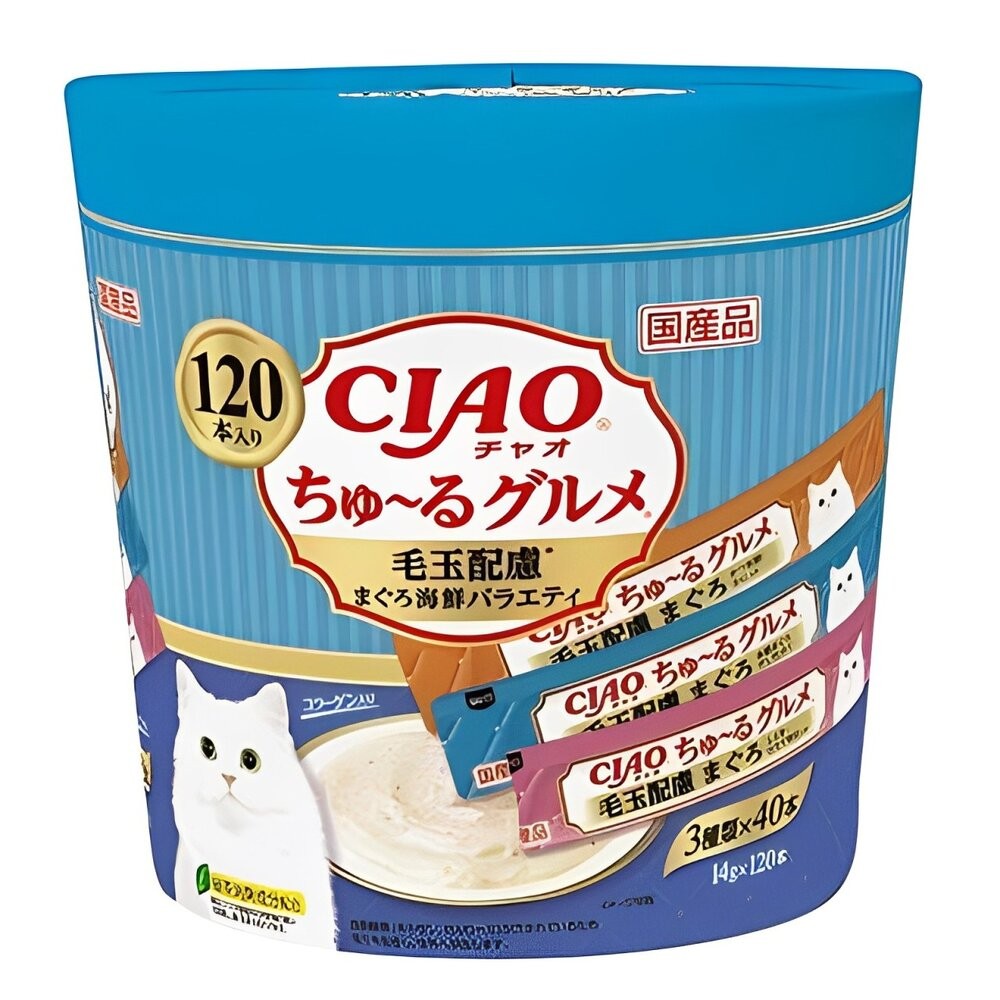 【旺生活】日本CIAO 啾嚕貓肉泥120入 貓零食 貓肉泥 貓點心 貓食品  寵物點心 寵物肉泥-規格圖4