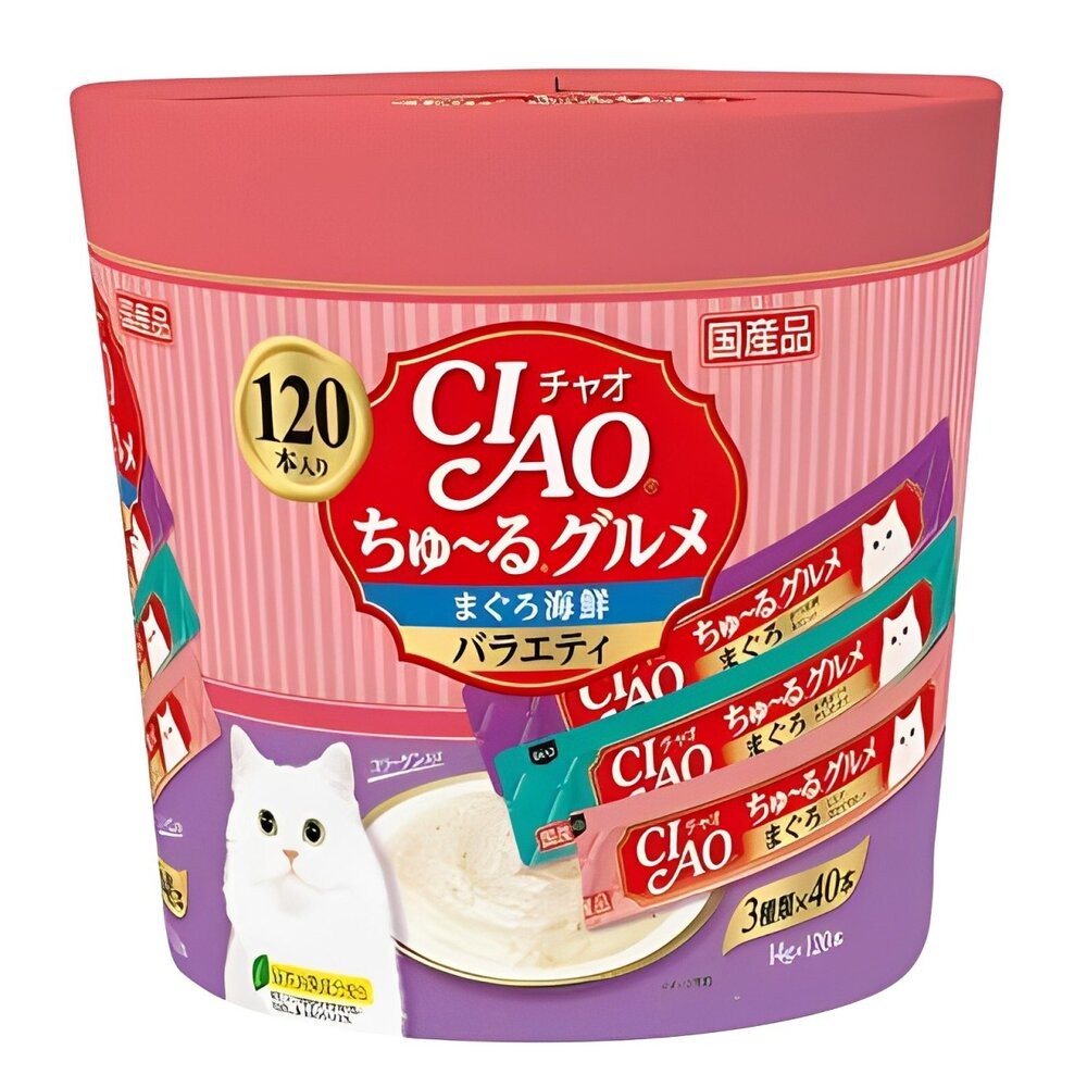 【旺生活】日本CIAO 啾嚕貓肉泥120入 貓零食 貓肉泥 貓點心 貓食品  寵物點心 寵物肉泥-規格圖4