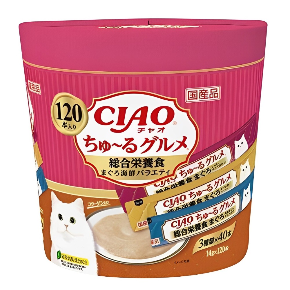 【WangLife】日本CIAO 啾嚕貓肉泥120入 貓零食 貓肉泥 貓點心 貓食品  寵物點心 寵物肉泥-規格圖4