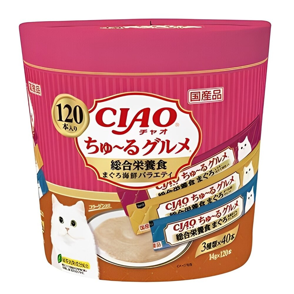 【旺生活】日本CIAO 啾嚕貓肉泥120入 貓零食 貓肉泥 貓點心 貓食品  寵物點心 寵物肉泥-規格圖4