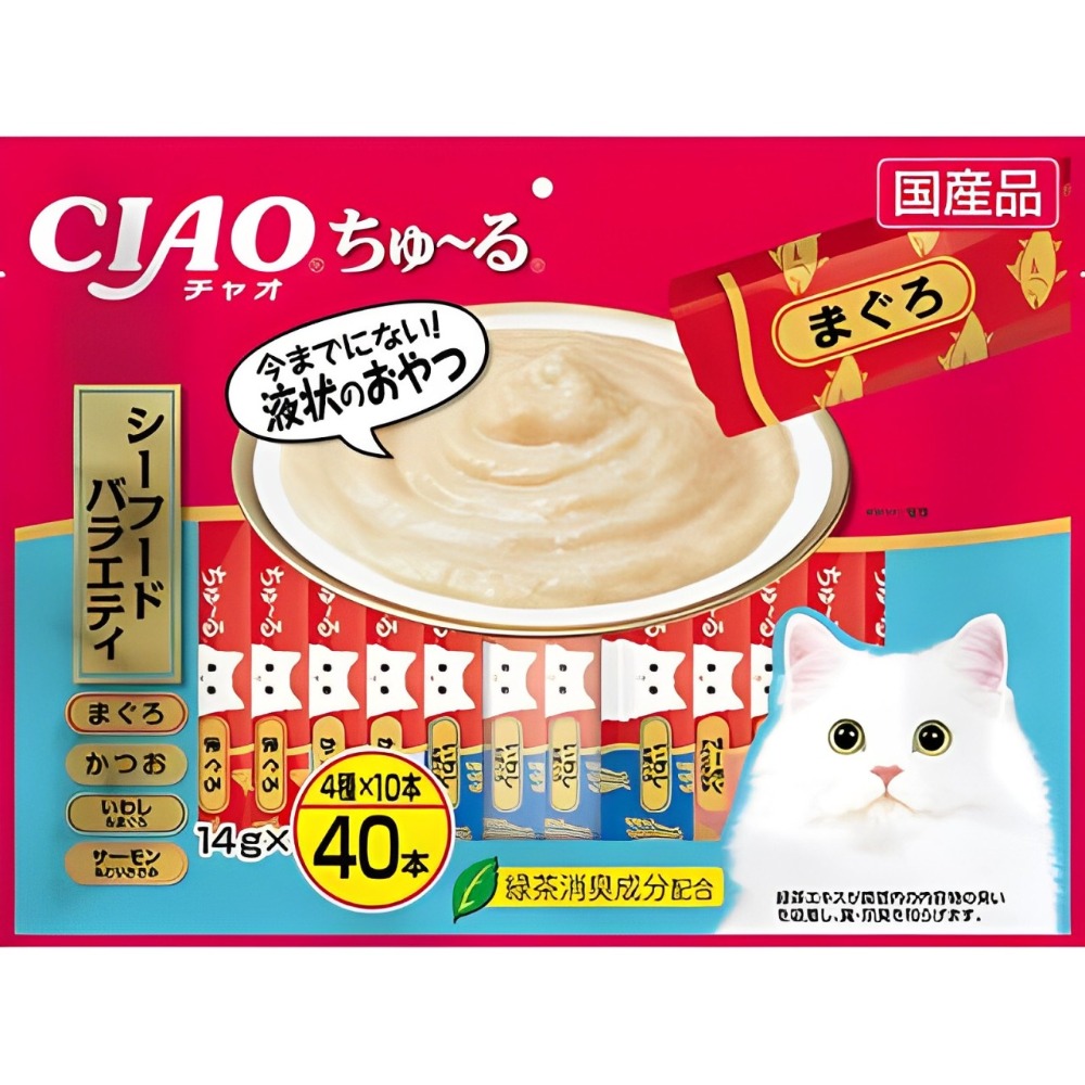 【WangLife】日本 CIAO 啾嚕貓肉泥 40入 貓零食 貓肉泥 貓點心 貓食品  寵物點心 寵物肉泥-規格圖4