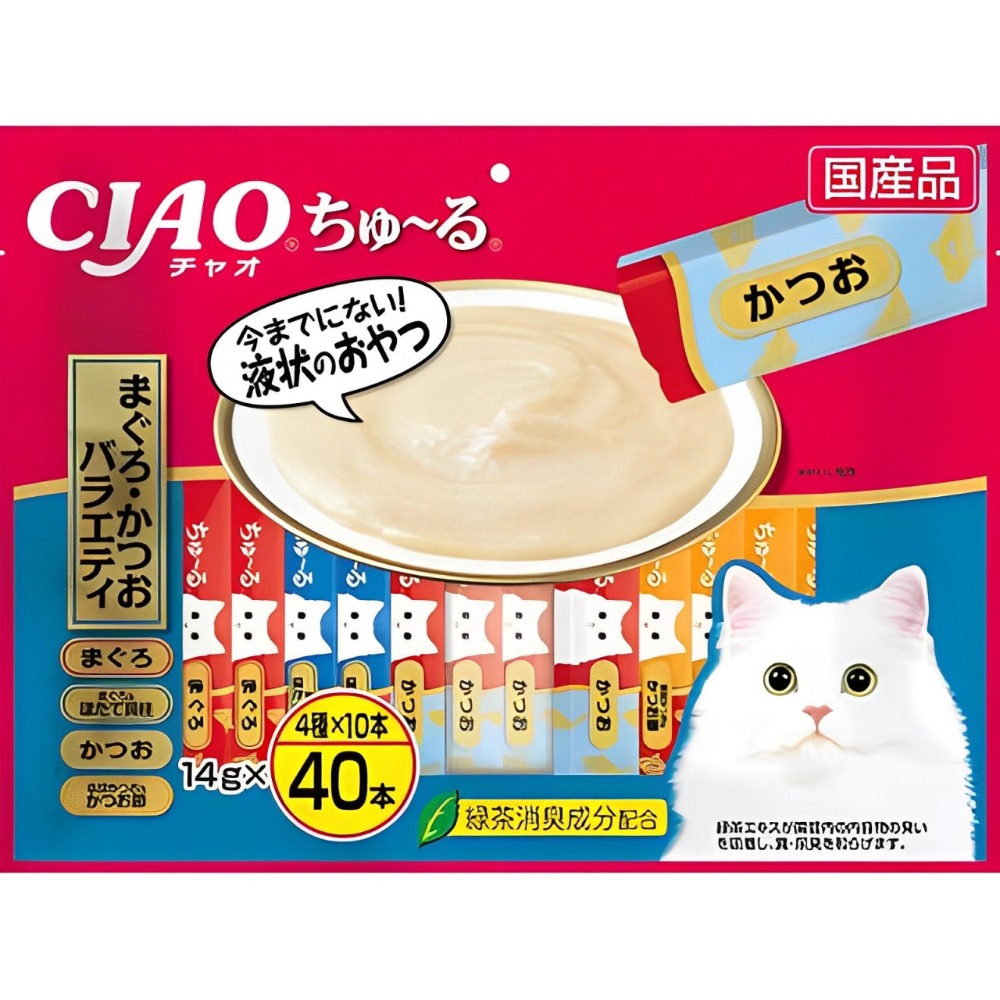 【WangLife】日本 CIAO 啾嚕貓肉泥 40入 貓零食 貓肉泥 貓點心 貓食品  寵物點心 寵物肉泥-規格圖4