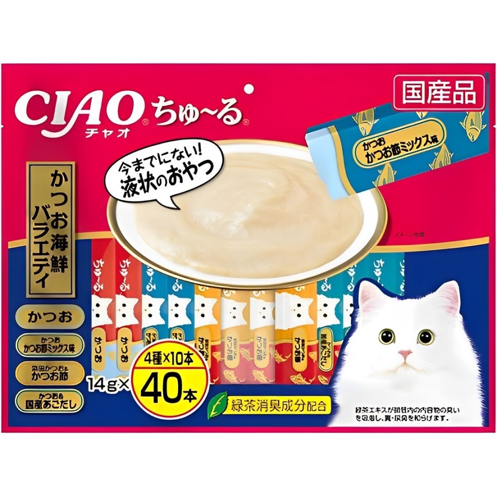 【WangLife】日本 CIAO 啾嚕貓肉泥 40入 貓零食 貓肉泥 貓點心 貓食品  寵物點心 寵物肉泥-規格圖4