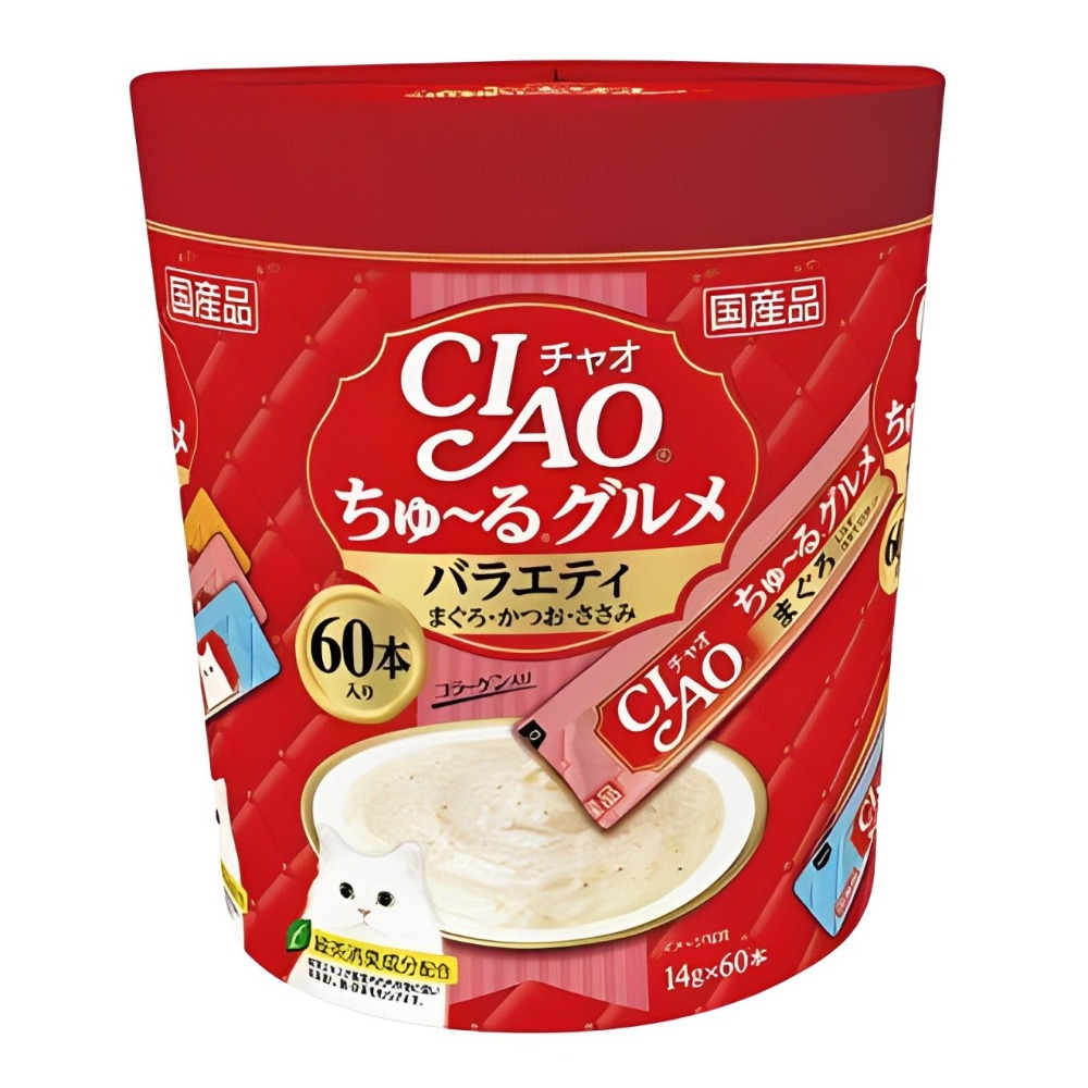 【WangLife】日本 CIAO 啾嚕貓肉泥 60入 貓零食 貓肉泥 貓點心 貓食品  寵物點心 寵物肉泥-規格圖4