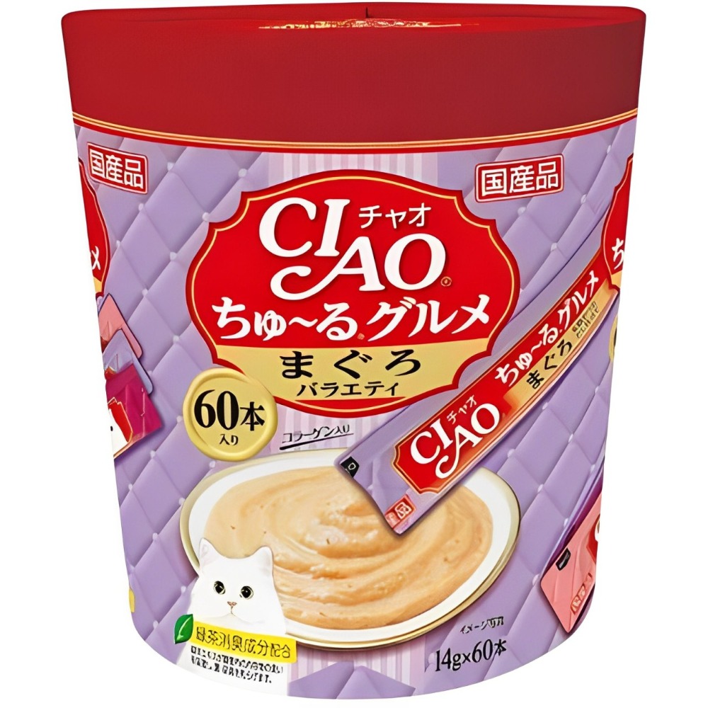 【WangLife】日本 CIAO 啾嚕貓肉泥 60入 貓零食 貓肉泥 貓點心 貓食品  寵物點心 寵物肉泥-規格圖4