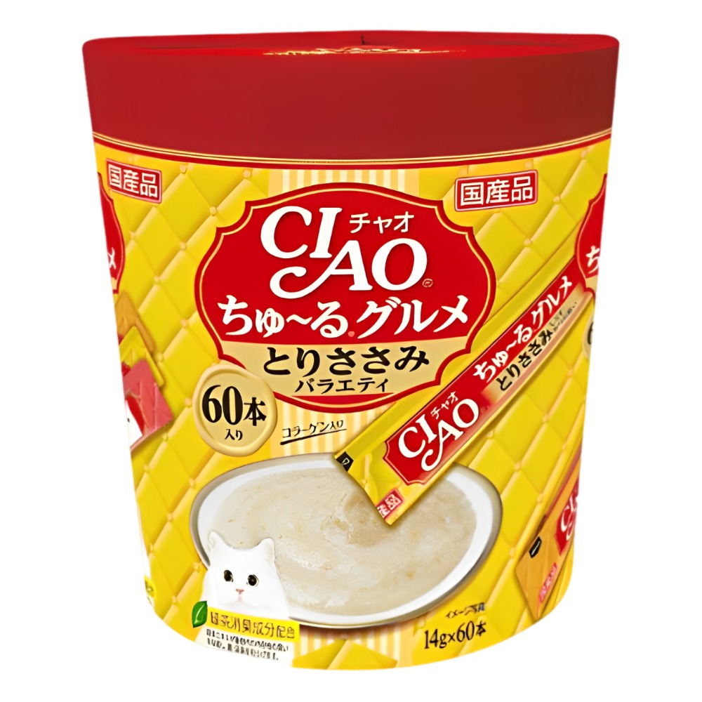 【WangLife】日本 CIAO 啾嚕貓肉泥 60入 貓零食 貓肉泥 貓點心 貓食品  寵物點心 寵物肉泥-規格圖4