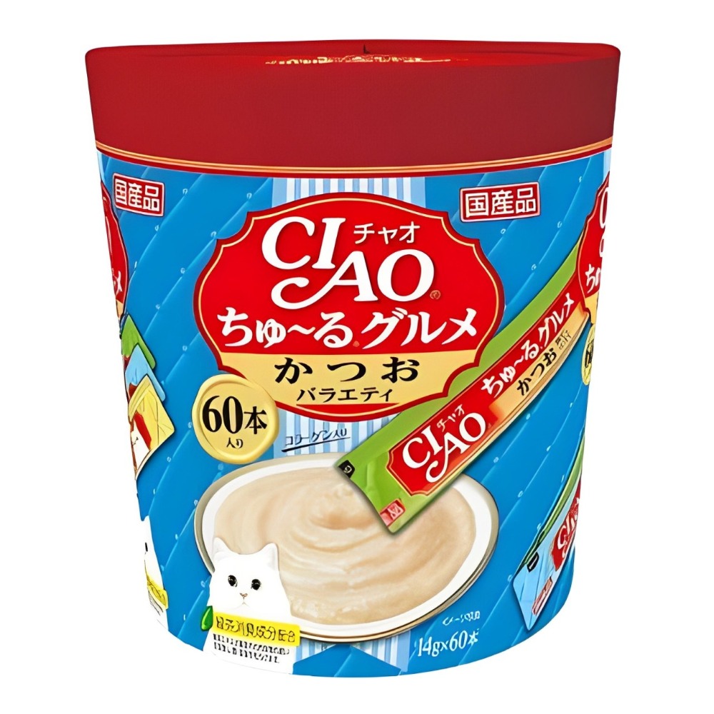 【WangLife】日本 CIAO 啾嚕貓肉泥 60入 貓零食 貓肉泥 貓點心 貓食品  寵物點心 寵物肉泥-規格圖4