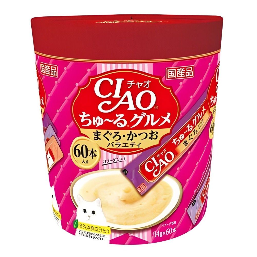 【WangLife】日本 CIAO 啾嚕貓肉泥 60入 貓零食 貓肉泥 貓點心 貓食品  寵物點心 寵物肉泥-規格圖4