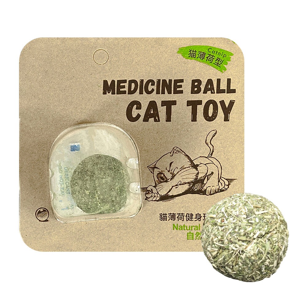 【旺生活】Natural Fresh 自然鮮 貓玩具系列 貓薄荷/木天蓼 健身球 貓零食 貓玩具-規格圖3