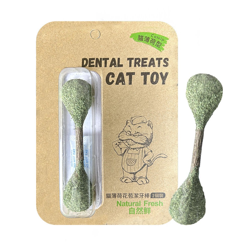 【旺生活】Natural Fresh 自然鮮 貓玩具系列 貓薄荷花苞/木天蓼 潔牙棒 貓潔牙 貓零食 貓玩具-規格圖3