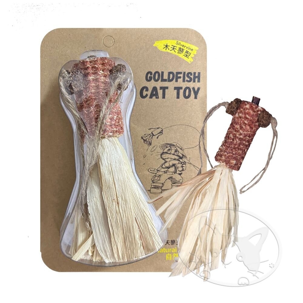 【旺生活】Natural Fresh 自然鮮 貓玩具系列 木天蓼玉米金魚 貓潔牙 貓零食 貓玩具-細節圖2