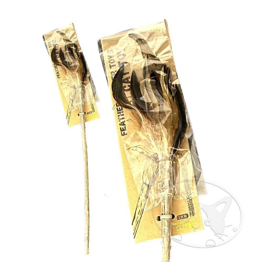 【旺生活】Natural Fresh 自然鮮 貓玩具系列 木天蓼雉雞羽毛逗貓棒 貓潔牙 貓零食 貓玩具-細節圖2