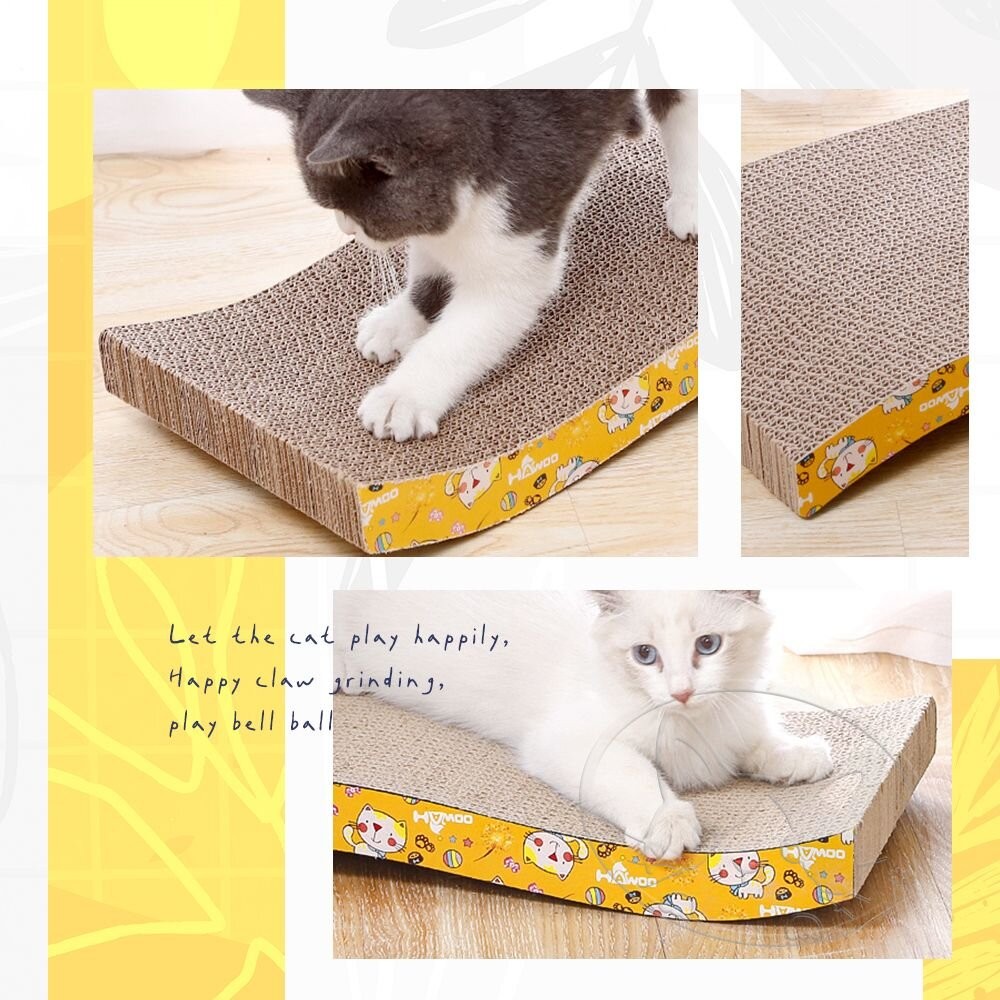 【旺生活】S型/S形 瓦愣紙貓抓板  貓玩具 貓抓板 瓦楞紙 貓咪用品 磨爪器 磨爪板 貓用品 貓磨爪-細節圖5