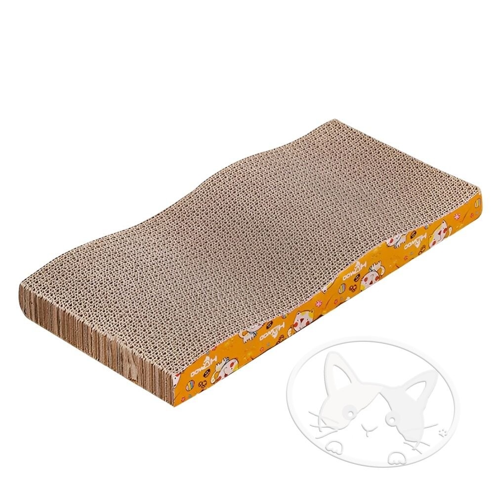 【旺生活】波浪型/波浪形 瓦愣紙貓抓板  貓玩具 貓抓板 瓦楞紙 貓咪用品 磨爪器 磨爪板 貓用品-細節圖2