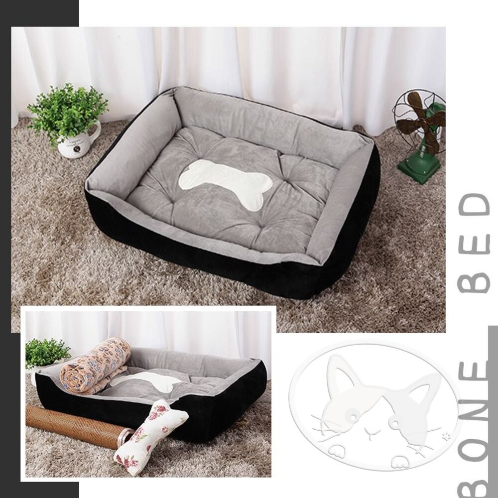 【旺生活】狗骨頭寵物床墊 狗窩 寵物床 涼窩 狗狗墊 寵物窩 貓窩 狗狗床 寵物睡墊 寵物睡床-細節圖11