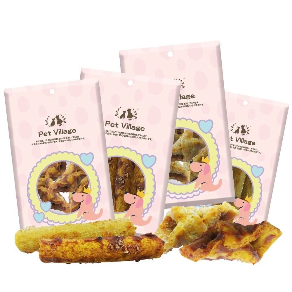 【旺生活】Pet Village 空氣肉醬捲耳朵耐咬棒 狗潔牙骨 寵物潔牙骨 狗潔牙 狗零食 犬零食-細節圖2