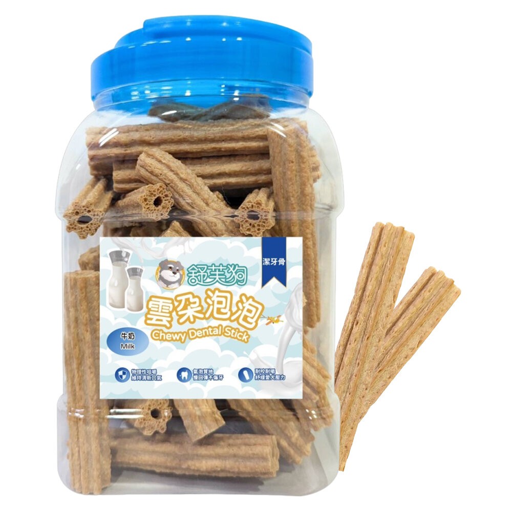 【旺生活】舒芙狗 雲朵泡泡潔牙骨 500g/罐裝 狗零食 耐嚼零食 泡泡潔牙骨 狗潔牙骨 狗潔牙-規格圖6