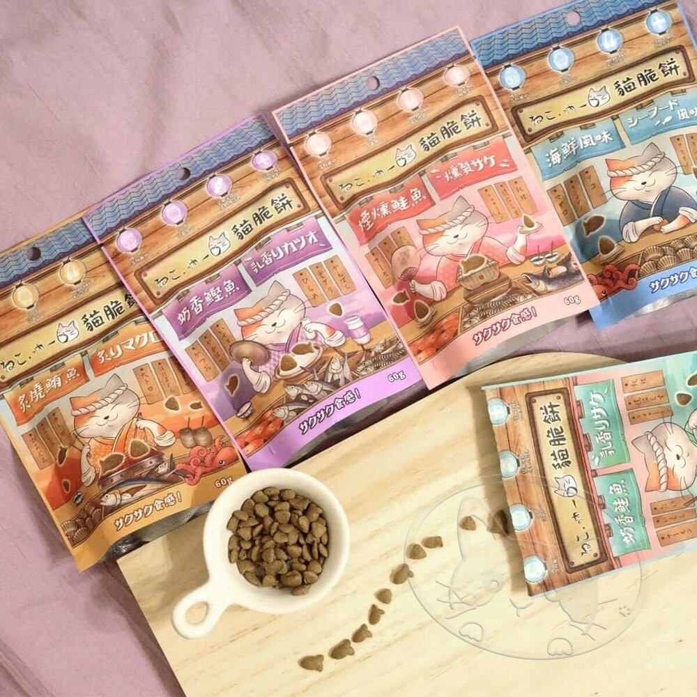【旺生活】吶一口貓脆餅 60g 貓咪脆餅 貓餅乾 貓咪餅乾 寵物餅乾 貓零食 貓點心 貓脆餅 吶一口-細節圖5
