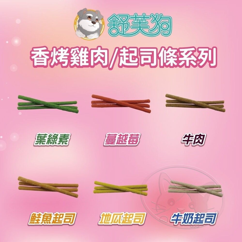 【旺生活】舒芙狗 雞肉條 軟性狗零食 雞肉 起司 鮭魚 狗肉條 老犬 狗狗 訓練零食 點心 狗零食-細節圖7