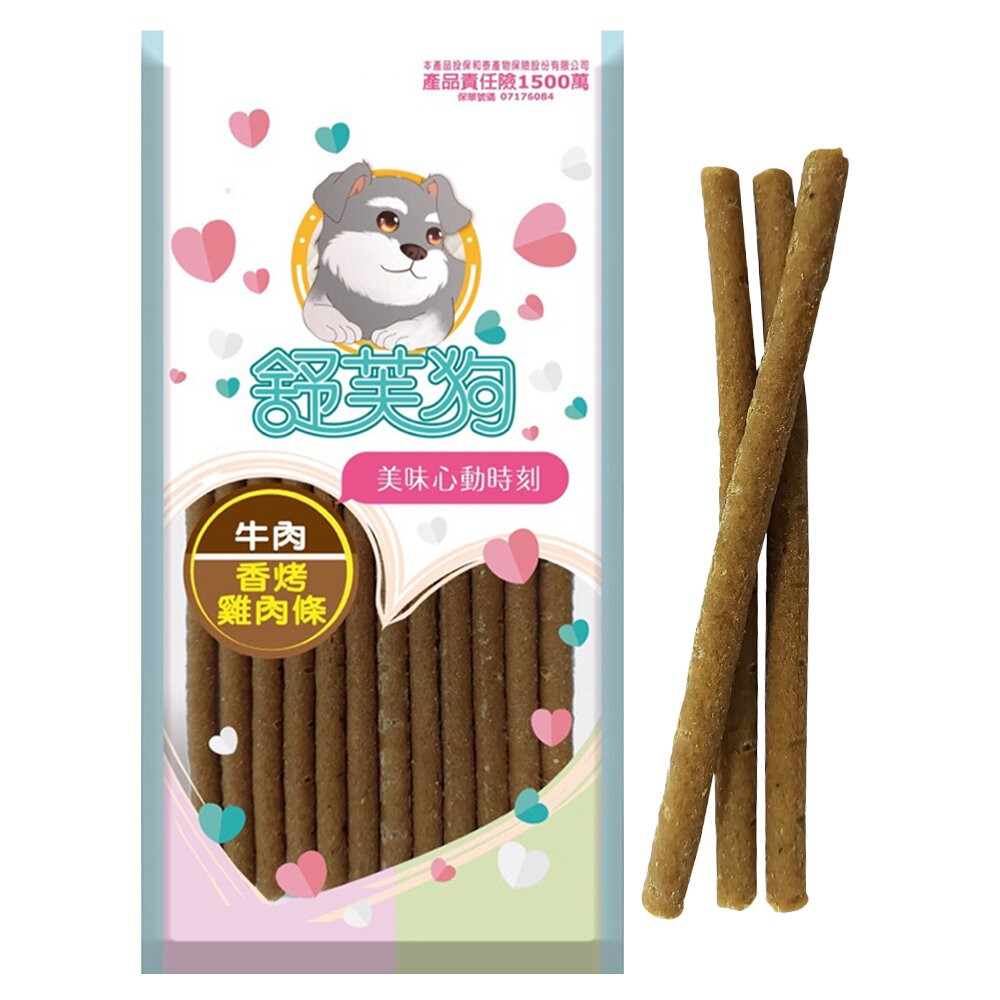 【旺生活】舒芙狗 雞肉條 軟性狗零食 雞肉 起司 鮭魚 狗肉條 老犬 狗狗 訓練零食 點心 狗零食-規格圖7