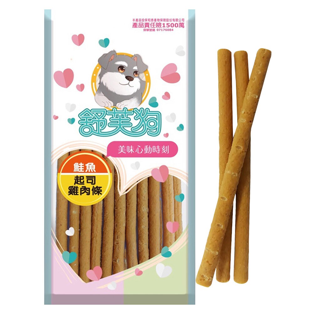 【旺生活】舒芙狗 雞肉條 軟性狗零食 雞肉 起司 鮭魚 狗肉條 老犬 狗狗 訓練零食 點心 狗零食-規格圖7