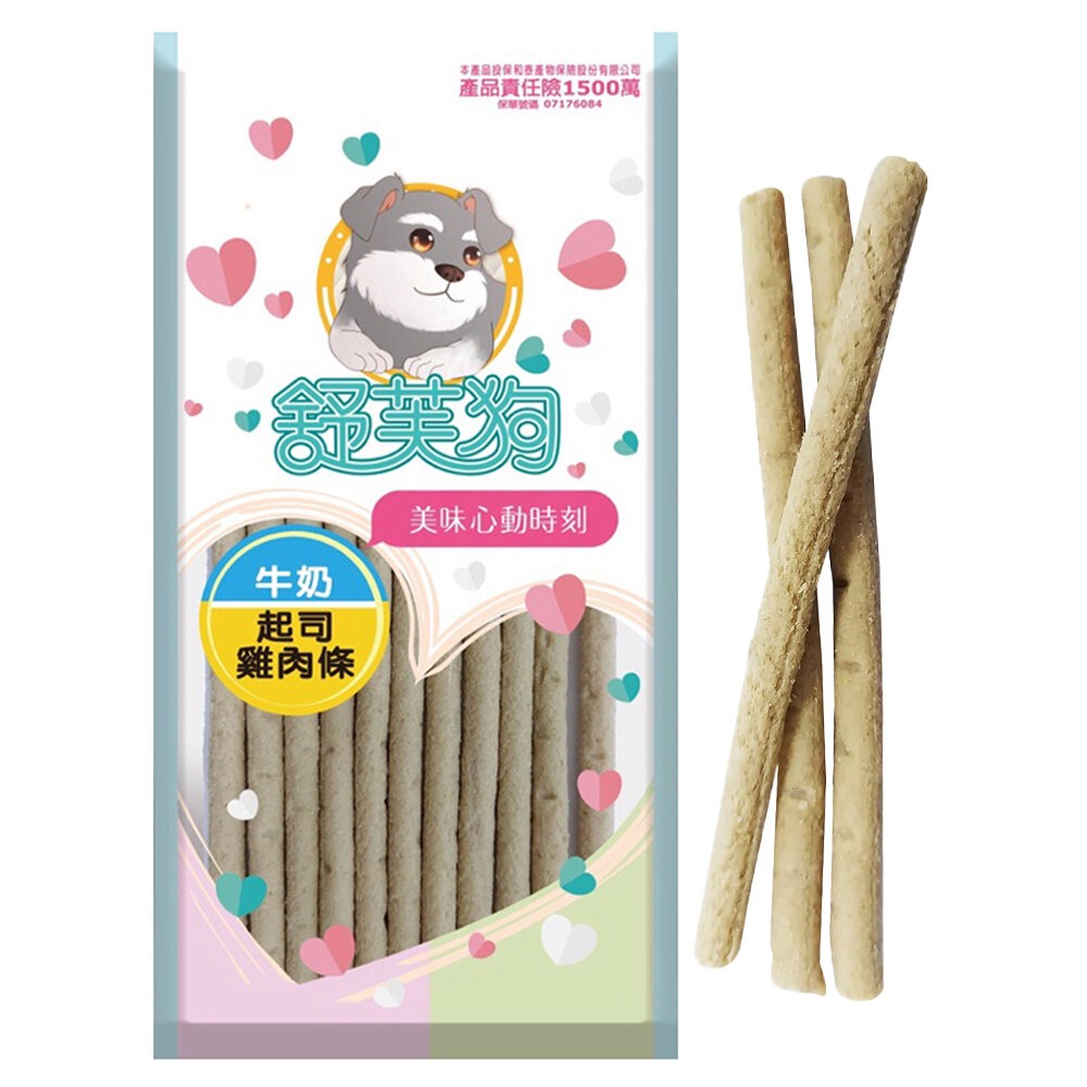 【旺生活】舒芙狗 雞肉條 軟性狗零食 雞肉 起司 鮭魚 狗肉條 老犬 狗狗 訓練零食 點心 狗零食-規格圖7