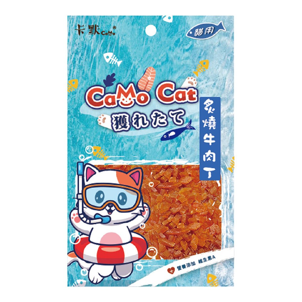 【旺生活】CAMO卡默 鮮美海陸貓咪零食 貓零食 貓獎勵 貓咪點心 貓點心 貓肉條 貓肉乾 貓肉丁-規格圖3