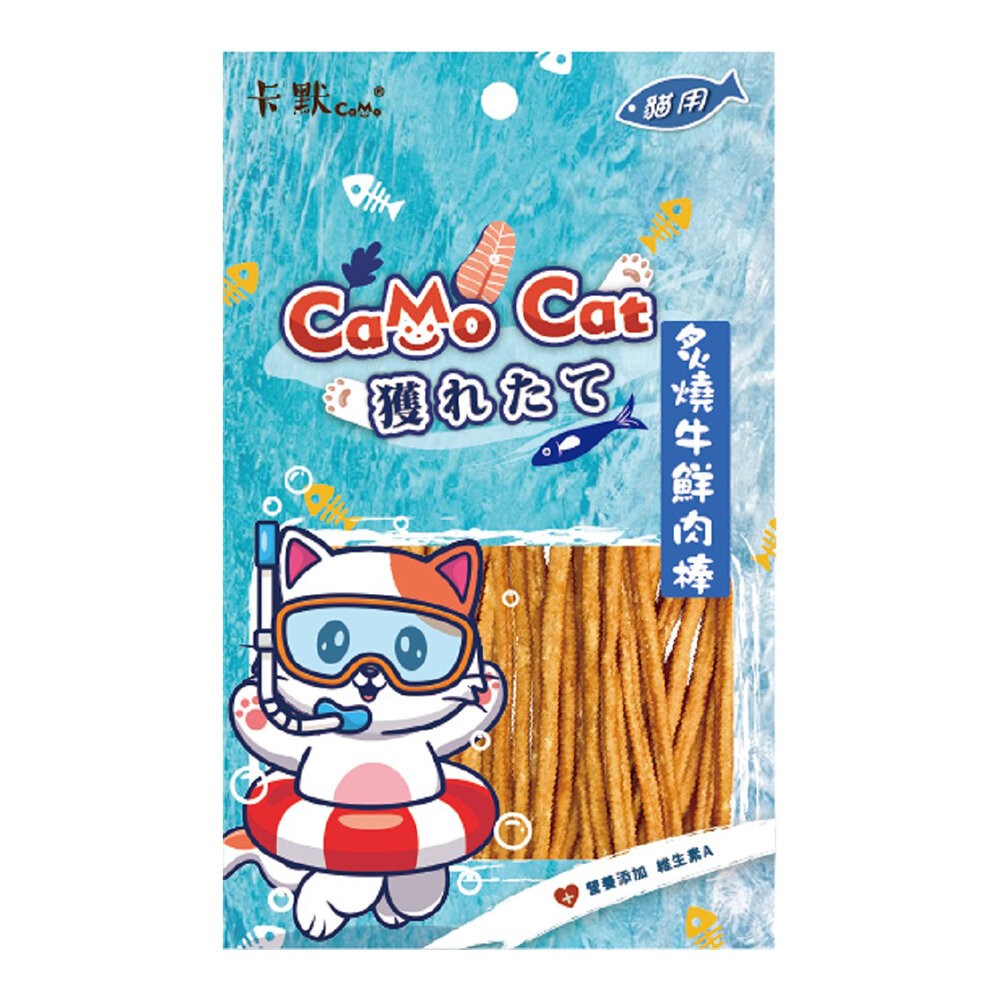 【旺生活】CAMO卡默 鮮美海陸貓咪零食 貓零食 貓獎勵 貓咪點心 貓點心 貓肉條 貓肉乾 貓肉丁-規格圖3