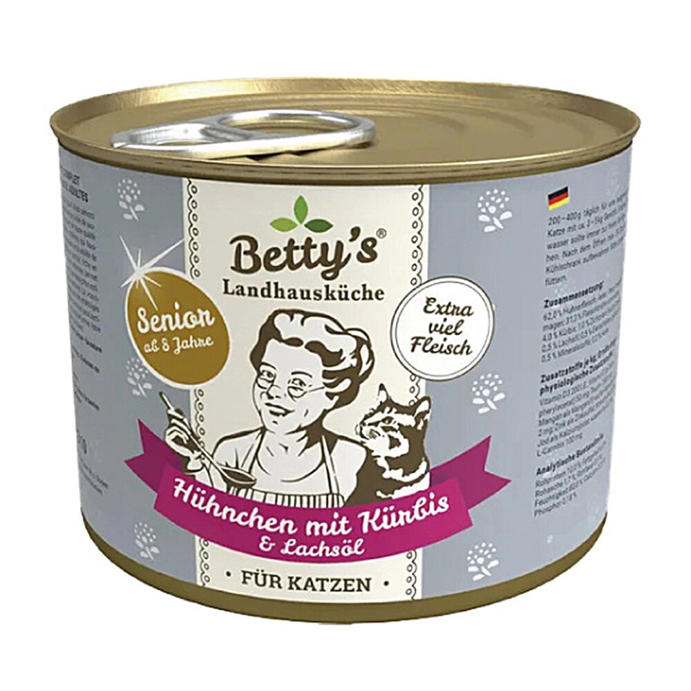 【旺生活】Betty’s 蓓蒂奶奶 貓咪無穀主食罐 6入/整箱 貓主食罐 200g 400g 貓罐-規格圖10