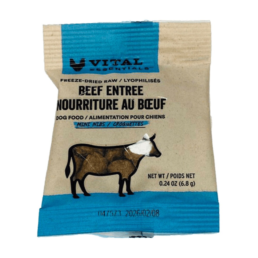 【旺生活】VITAL VE唯一 凍乾鮮肉犬用生食餐 試吃包 冷凍乾燥主食 顆粒/方塊肉餅 狗飼料 凍乾-規格圖9