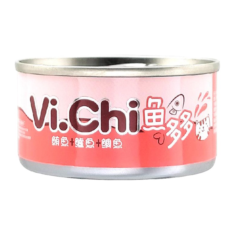 【旺生活】Vi.chi  維齊 魚多多點心貓罐 80G 24入/箱 貓罐頭 點心罐 挑嘴貓 貓罐-規格圖11