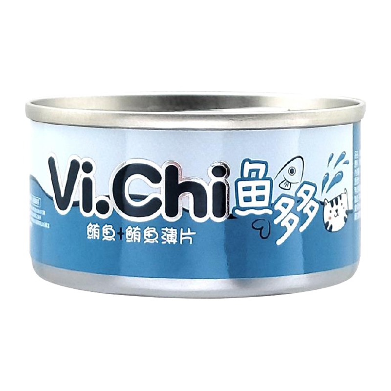 【旺生活】Vi.chi  維齊 魚多多點心貓罐 80G 24入/箱 貓罐頭 點心罐 挑嘴貓 貓罐-規格圖11