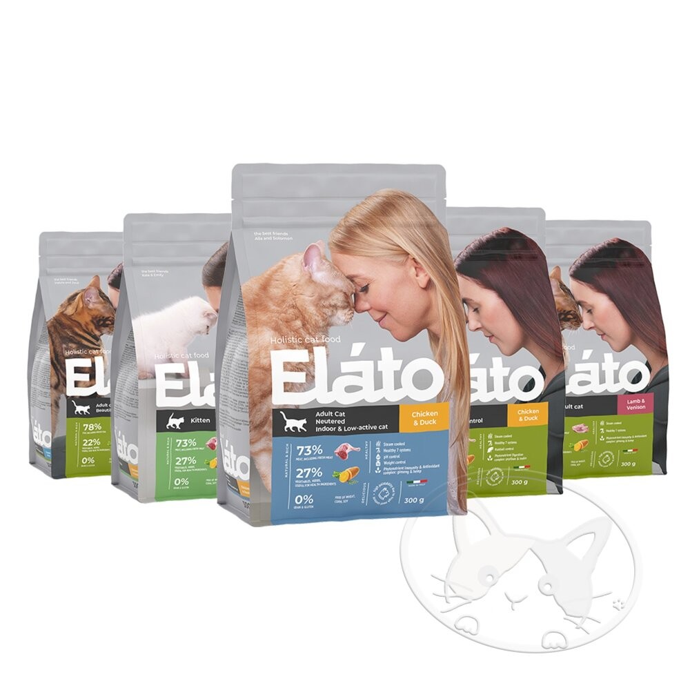 【旺生活】Elato 杜莎 天然無榖貓糧 300g 貓乾糧 成貓 低敏配方 貓飼料 無穀貓飼料-細節圖2