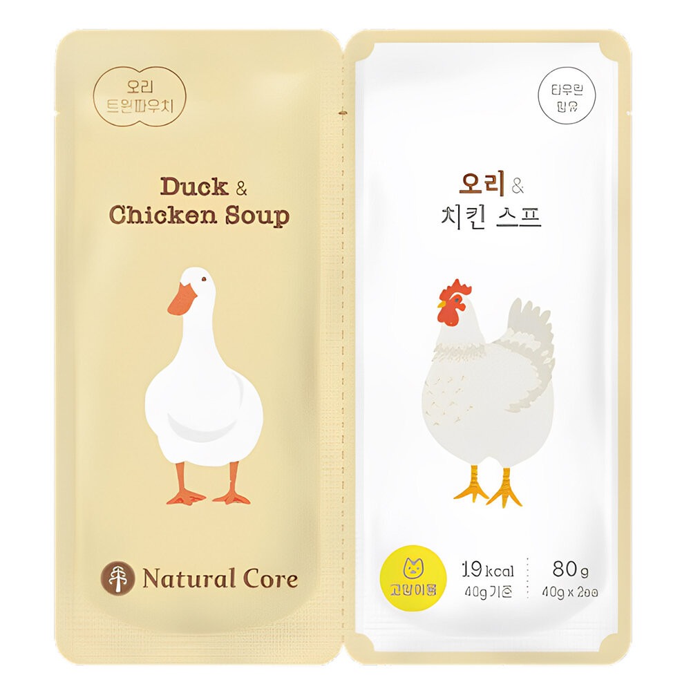 【旺生活】NATURAL CORE 自然核心 貓咪營養湯雙袋 40gx2入 貓餐包 貓湯包 貓補水-規格圖9
