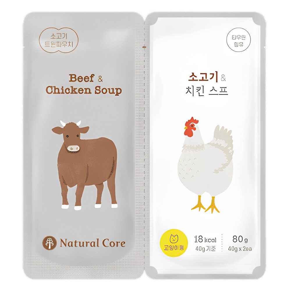 【旺生活】NATURAL CORE 自然核心 貓咪營養湯雙袋 40gx2入 貓餐包 貓湯包 貓補水-規格圖9
