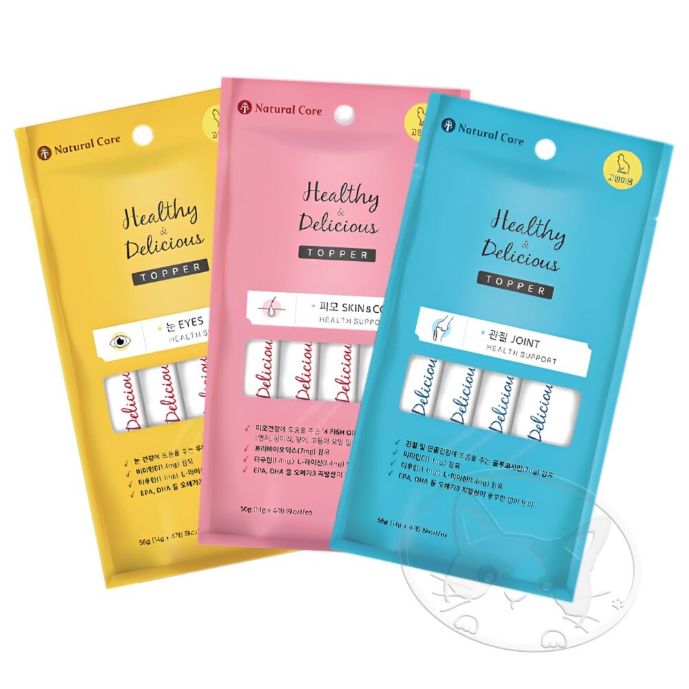 【旺生活】韓國 NATURAL CORE 自然核心 Healthy Topper 保健貓肉泥 貓肉泥-細節圖2