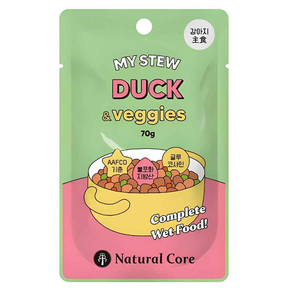 【旺生活】韓國 NATURAL CORE 自然核心 我的燉菜主食系列 70g 狗餐包 犬餐包 狗主食-規格圖11