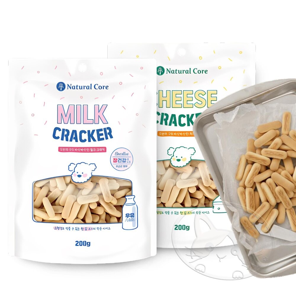 【旺生活】韓國 NATURAL CORE 自然核心 乳酸菌餅乾棒 200g 狗零食 狗餅乾 寵物餅乾-細節圖2