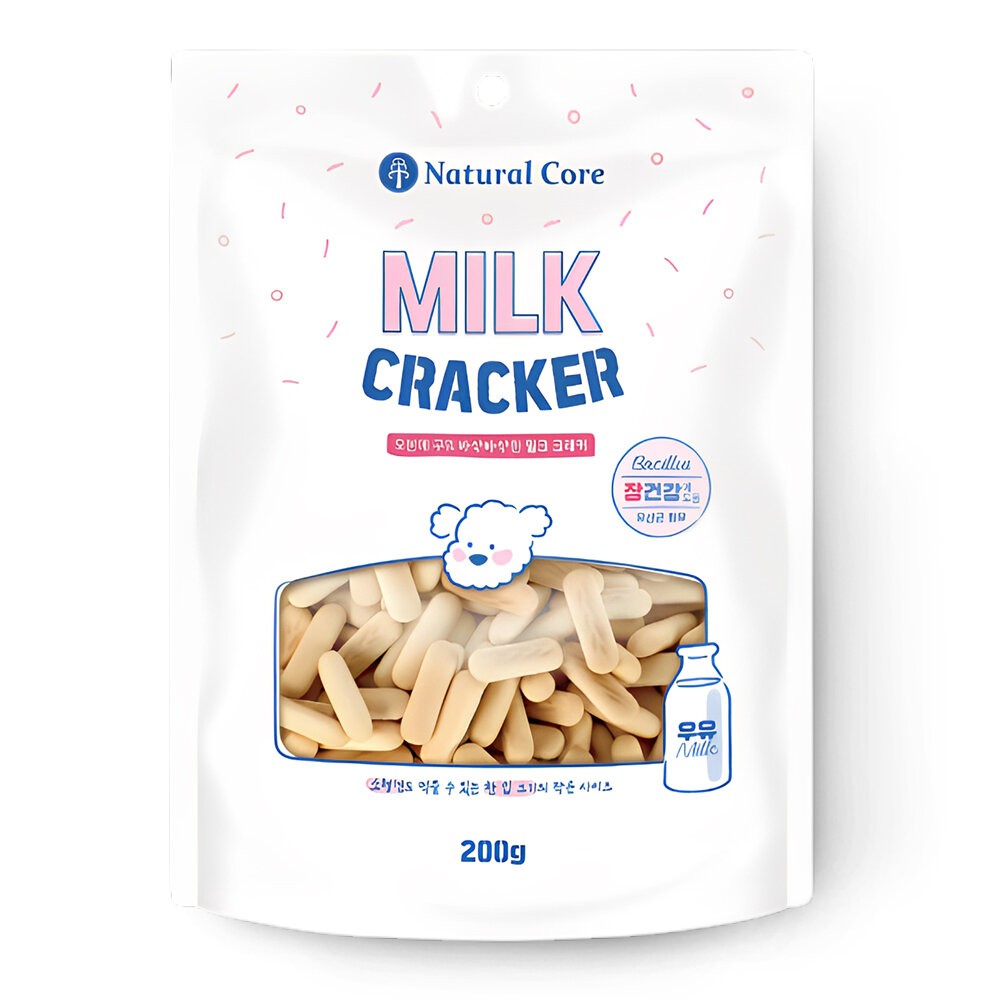 【旺生活】韓國 NATURAL CORE 自然核心 乳酸菌餅乾棒 200g 狗零食 狗餅乾 寵物餅乾-規格圖11