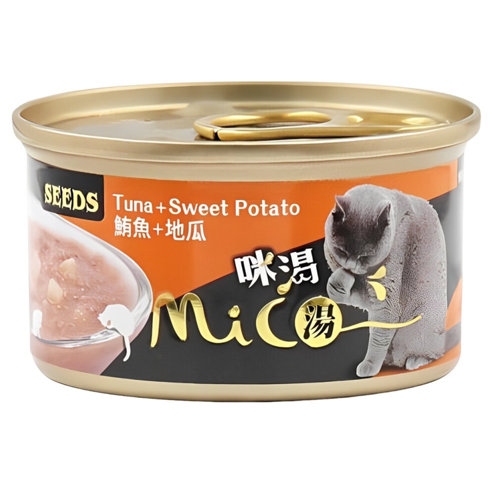 【旺生活】Mico 咪渴機能貓湯罐 85g 24入/箱 惜時 Seeds 貓罐頭 副食罐 補水罐 貓罐-規格圖11