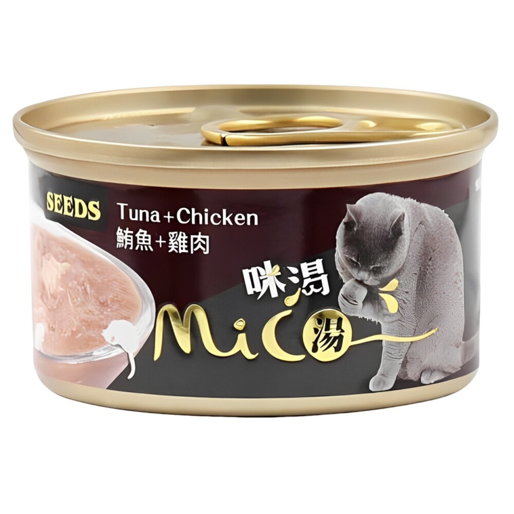 【旺生活】Mico 咪渴機能貓湯罐 85g 24入/箱 惜時 Seeds 貓罐頭 副食罐 補水罐 貓罐-規格圖11